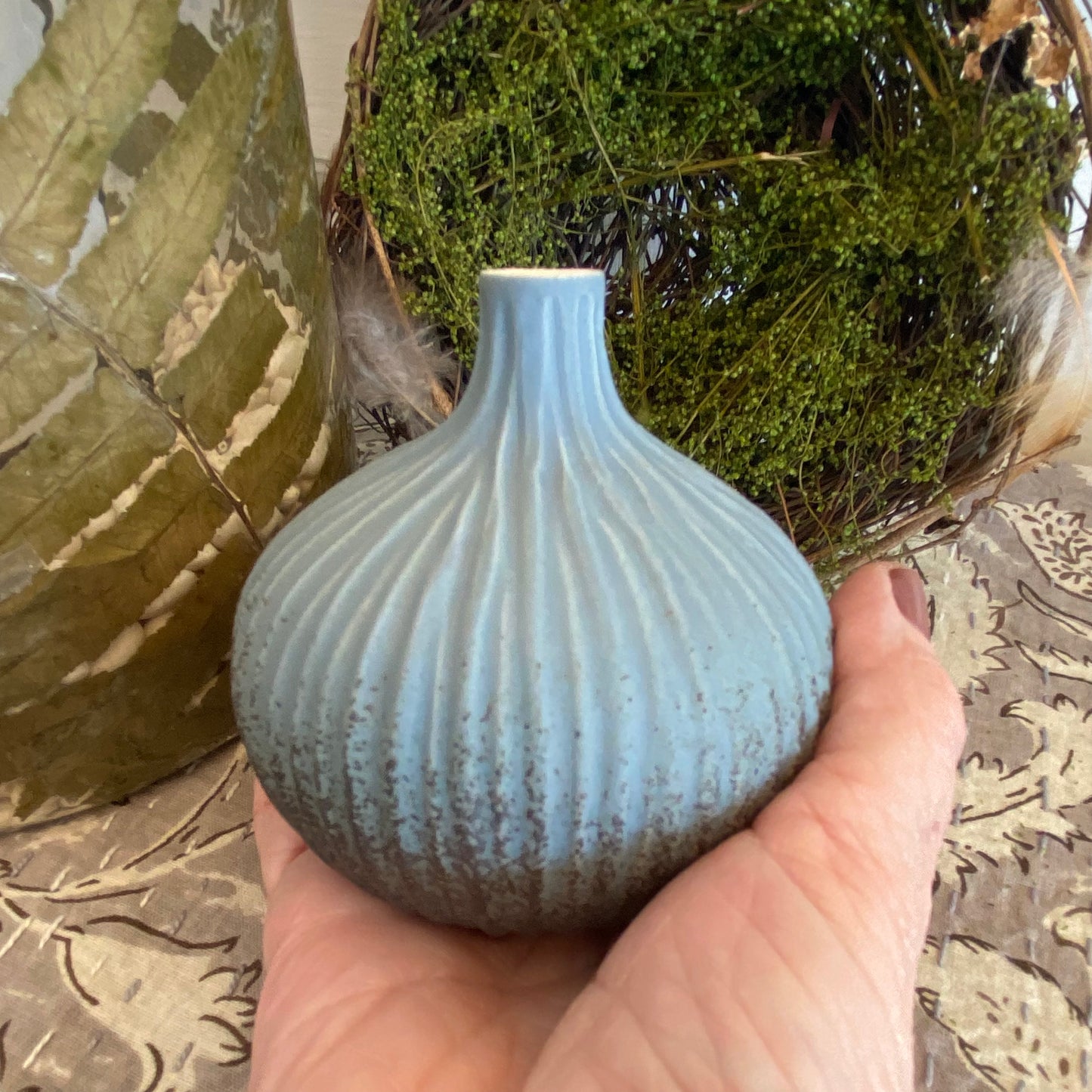 Blue Midnight Porcelain Bud Vase