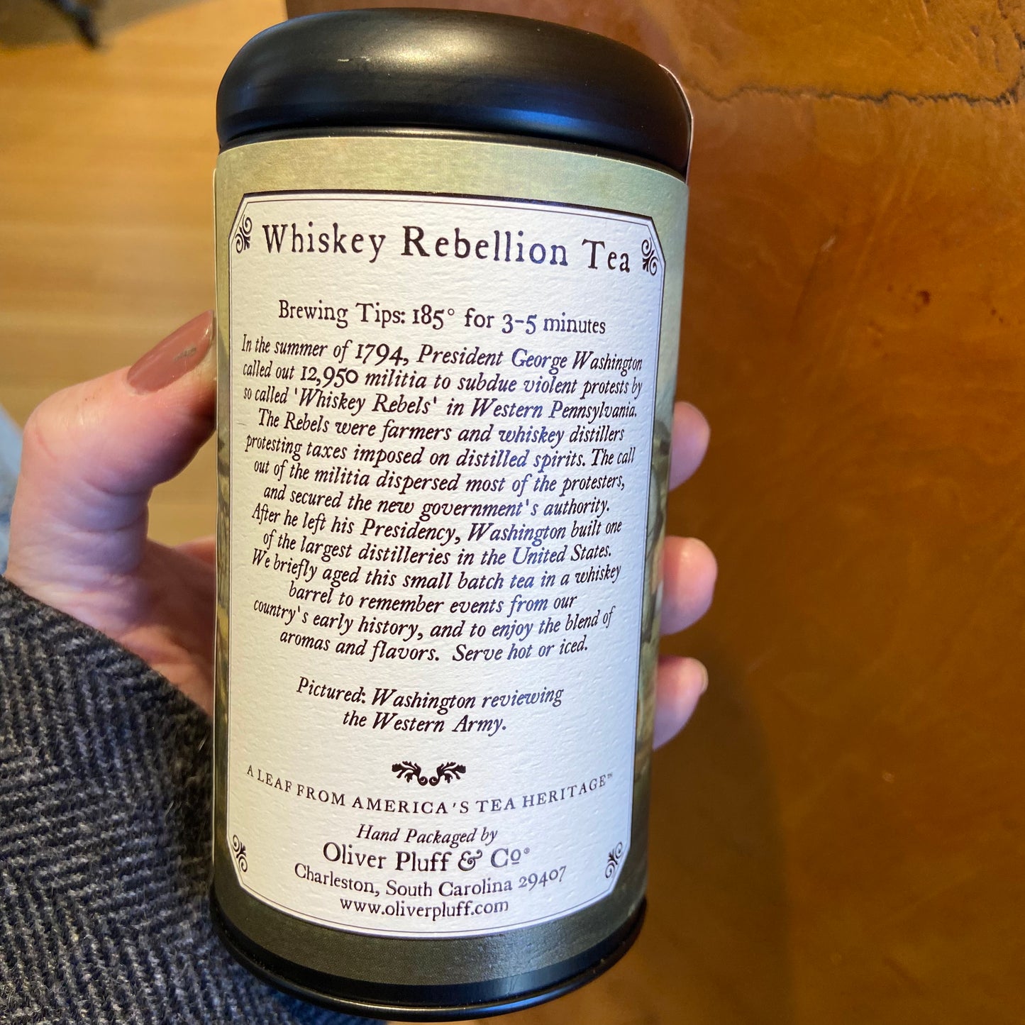 Whiskey Rebellion Commemorative Tea Tin