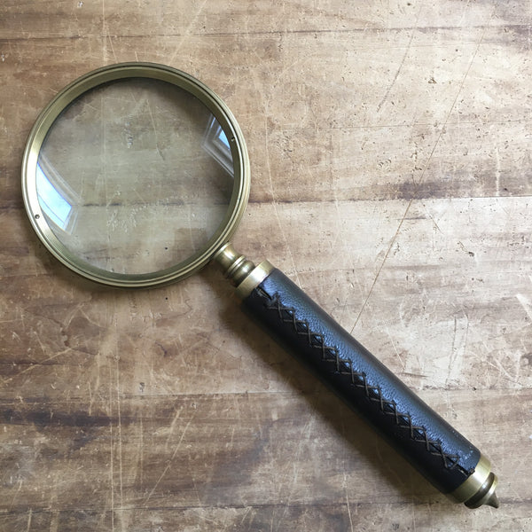 Leather Wrapped Belgian Magnifying Glass